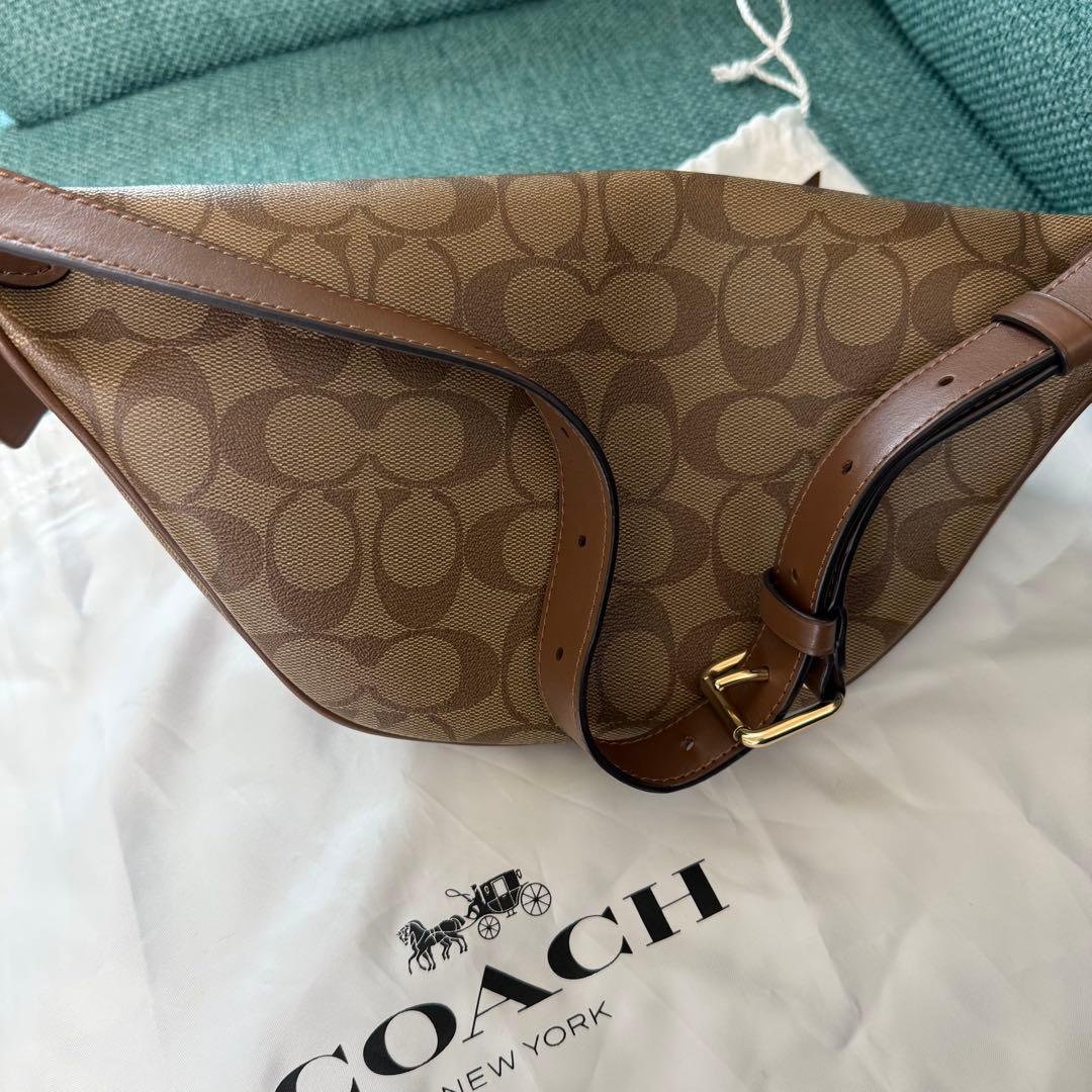 即購入不可【専用】COACH ウエスト ボディバッグ ブラウン保存袋付き