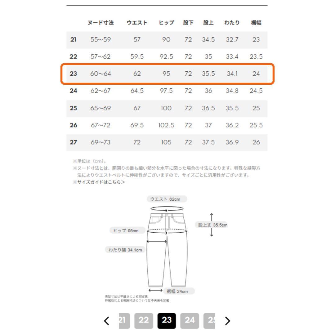 新品タグ付き YANUK JOAN / FVS ルーズストレート デニム 23