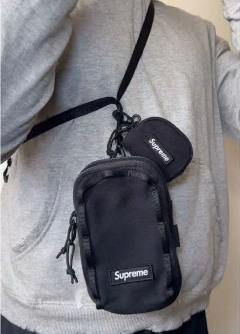 supreme Camera Bag + Mini Pouch ブラック