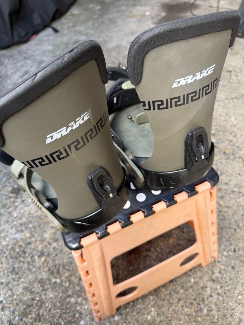 DRAKE スノーボードビンディング オリーブグリーン