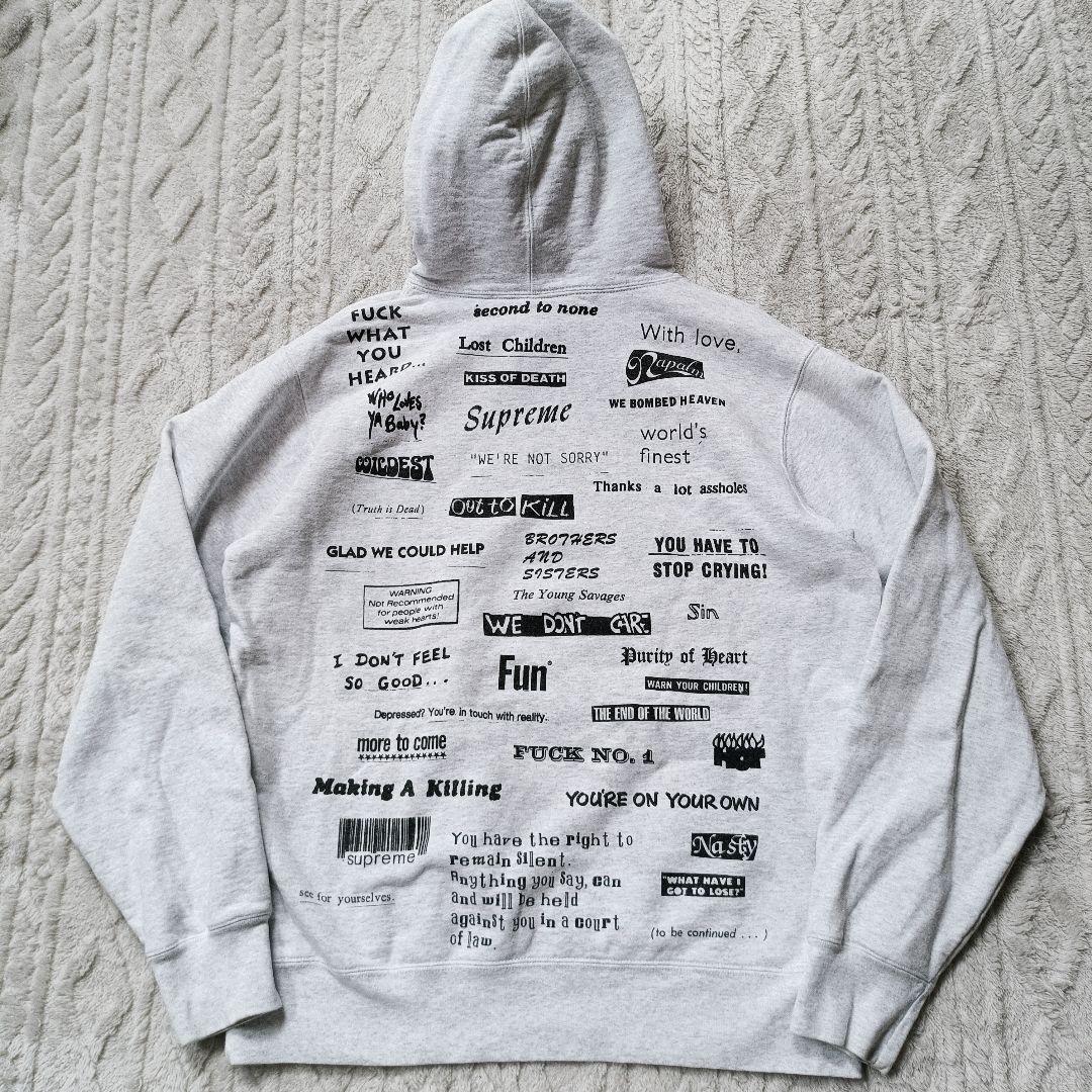 トップス Supreme Stop Crying Hooded Sweatshirt L