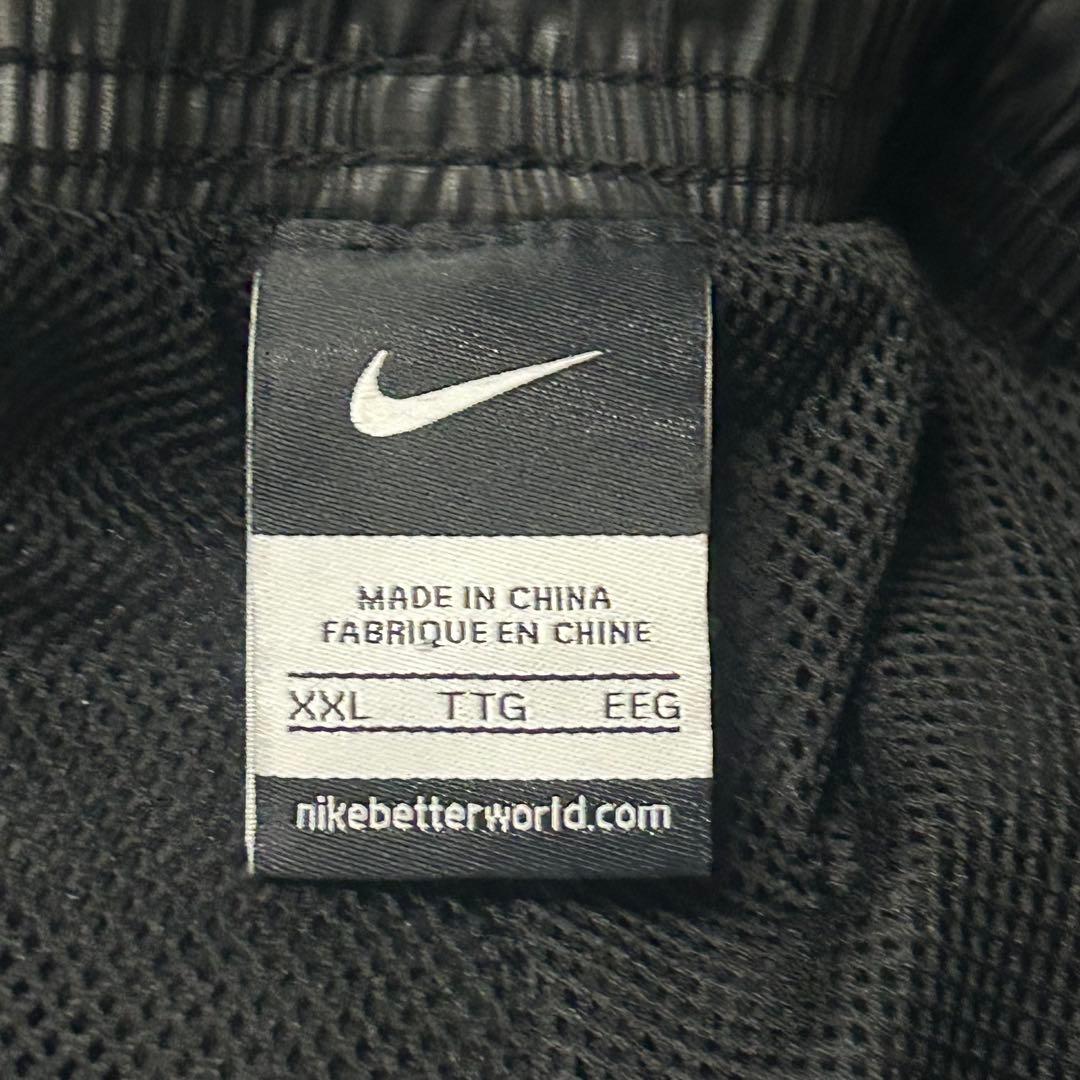 00s NIKE ナイロン 上下 パーカー ジャケット パンツ 刺繍ロゴ XXL