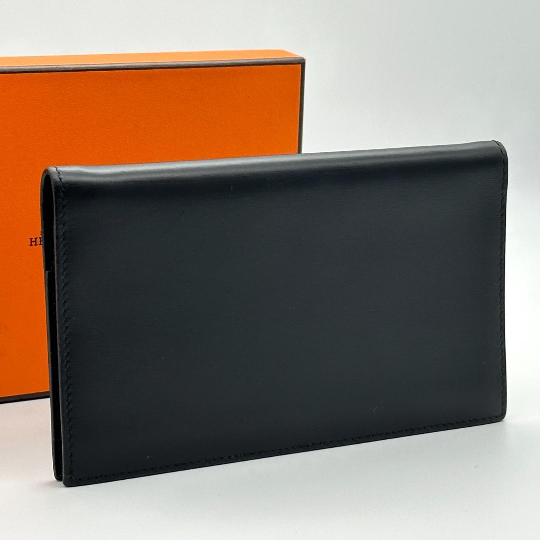 【極美品】HERMES エルメス　アジェンダ　□F刻印 黒　手帳カバー