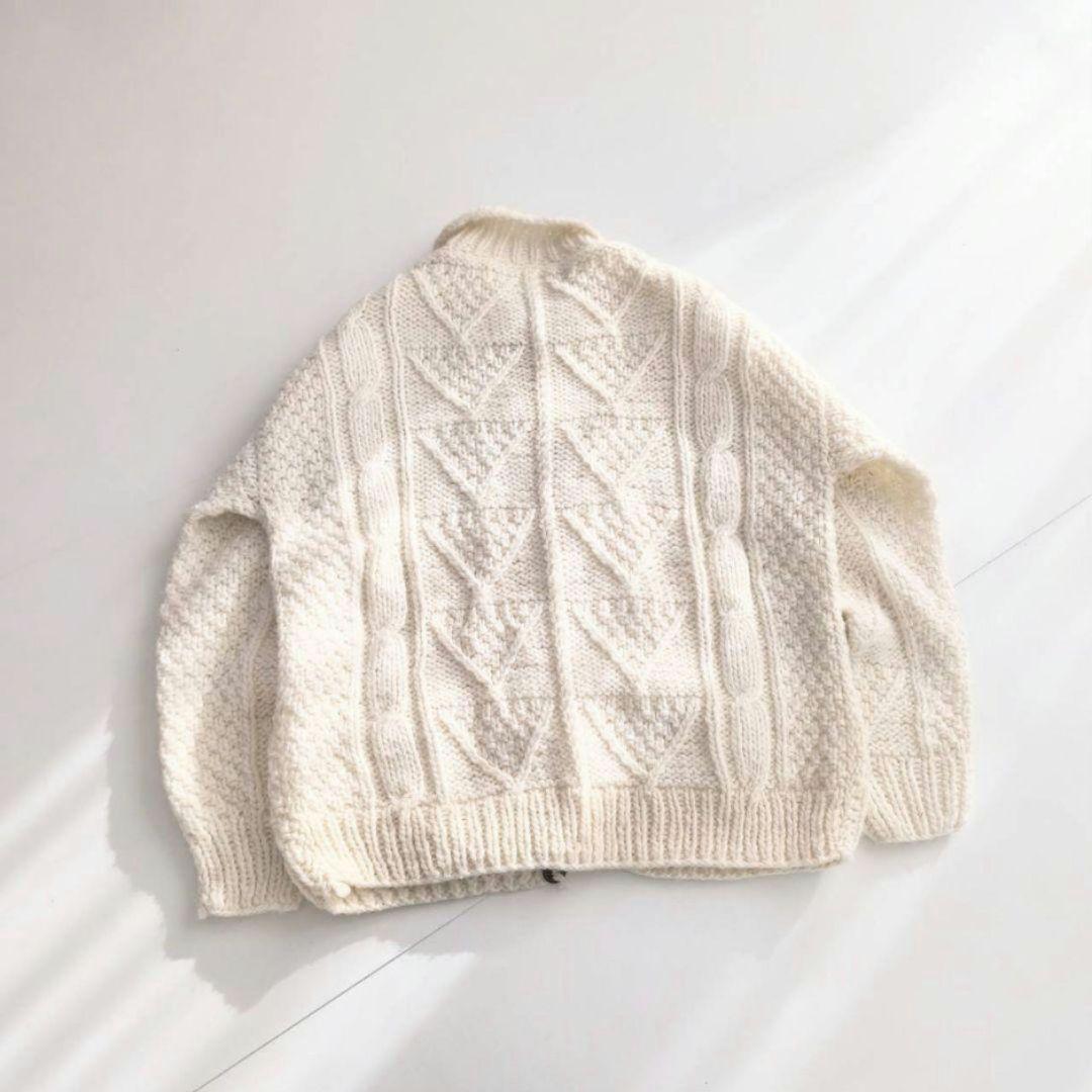 エクアドル製　CCH 襟付き　ニット ハンドニット P ヴィンテージ