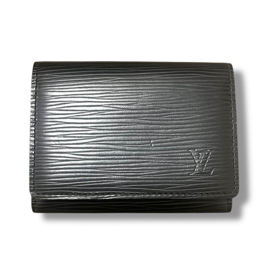 【美品★イニシャル入】ルイヴィトン 名刺入れ カードケース エピ ブラック