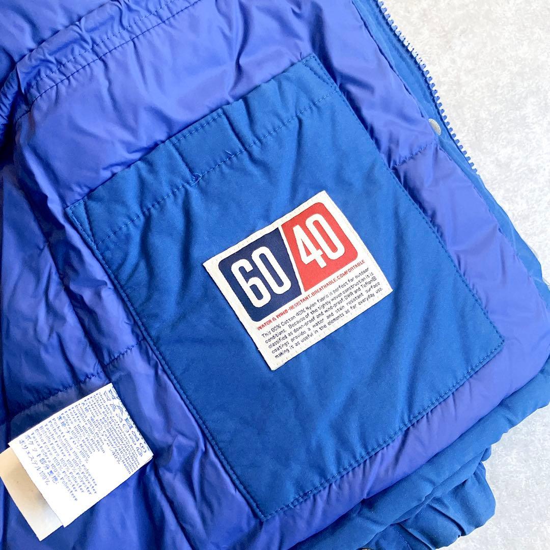 美品 ケープハイツ 高機能60/40ナイロンダウンジャケット 2way ブルー