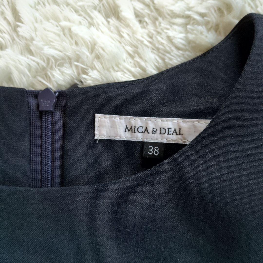 mica&deal バックプリーツセットアップ　38　ネイビー　セレモニー