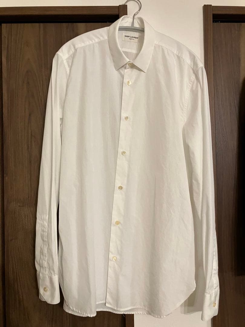 サンローラン　白シャツ　ドレスシャツ