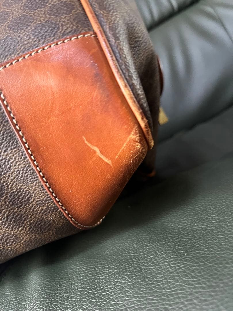 セリーヌ ボストンバッグ W49 マカダム柄 美品