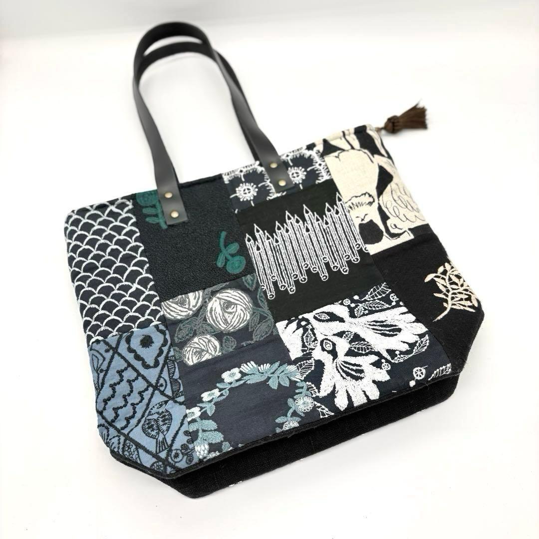 ミナペルホネン、ハンドメイド、パッチワークショルダーバッグ、トートバッグ