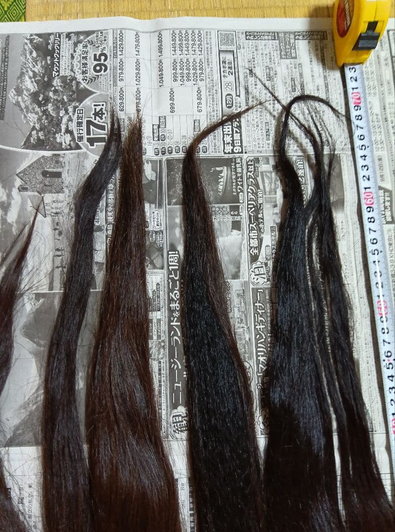 日本髪　地毛結　かもじ　人毛　5種類　花嫁　成人式