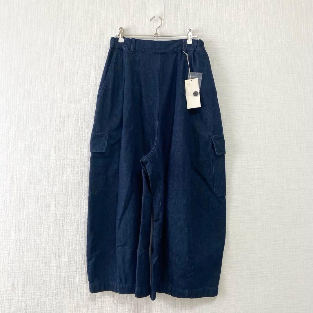 nestRobe コットンデニムバレルパンツ ワイドデニム