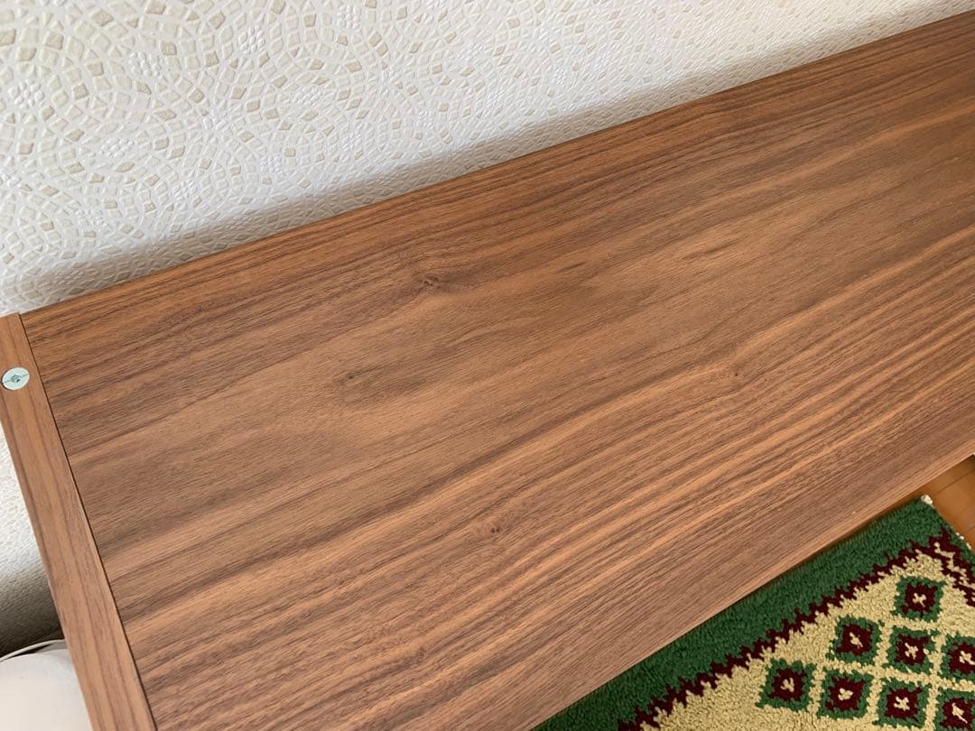 MUJI スタッキングシェルフ・ワイド・2段・ウォールナット材　無印　無印良品