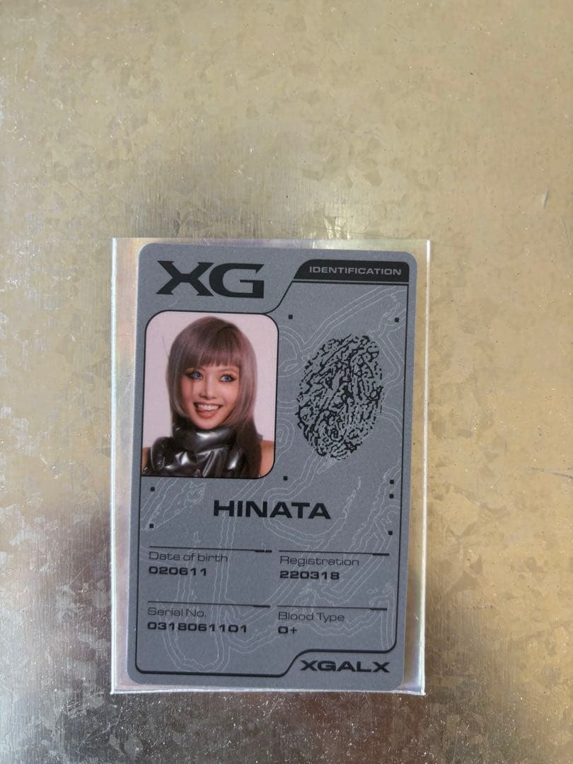 XG HINATA IDカード