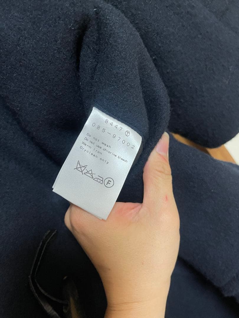 ドレステリア　ネイビー ダッフルコート ロング