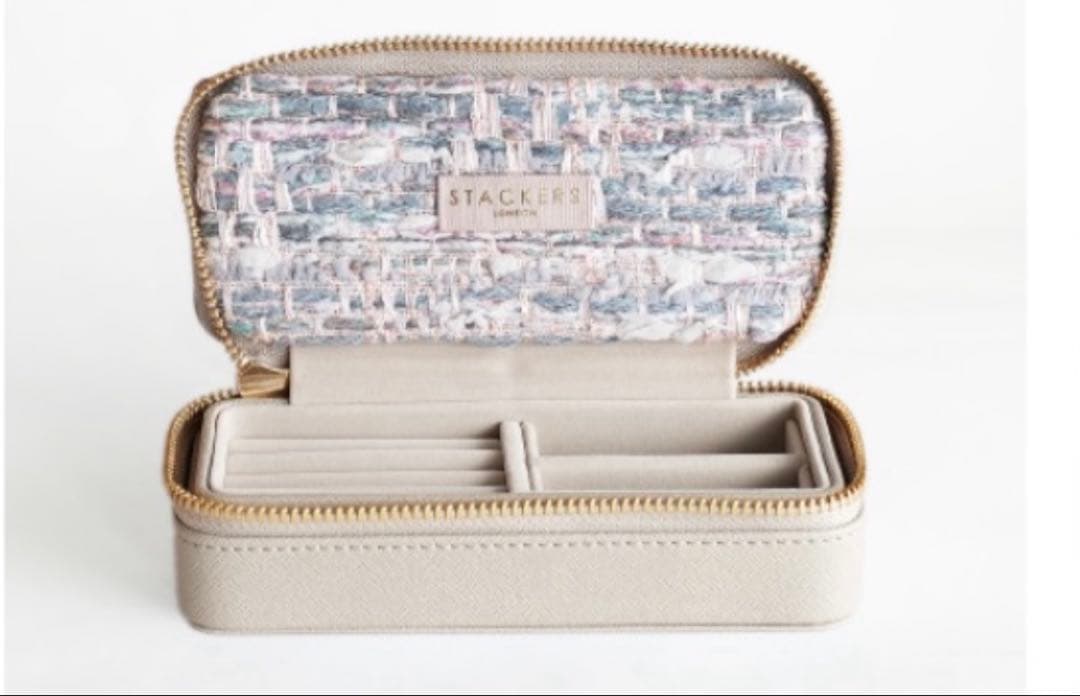 新品　STACKERS スタッカーズ ジュエリーボックス ツイード　伊勢丹限定
