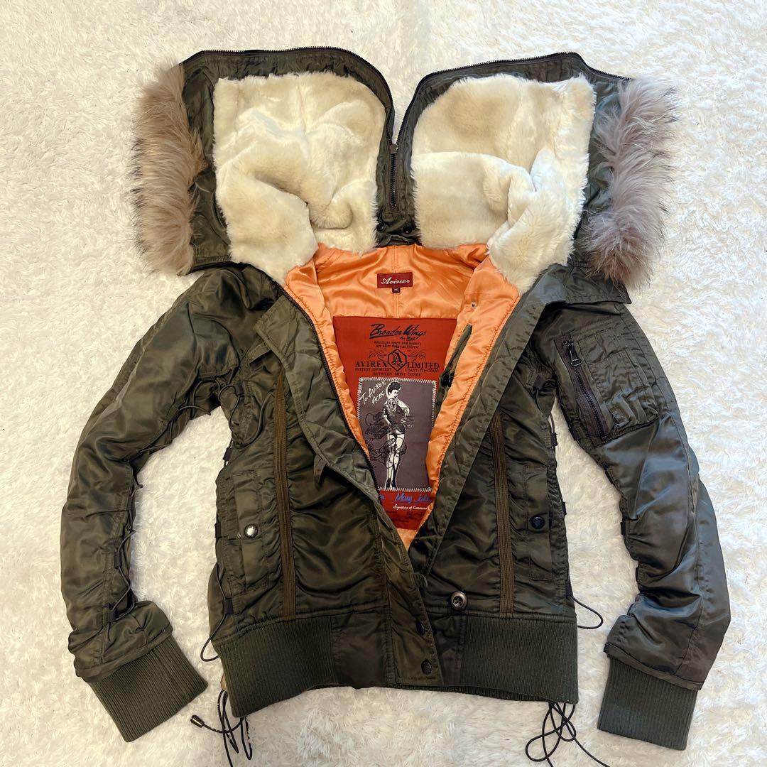 ✨美品✨ アヴィレックス n-2b フライトジャケット ラクーンファー