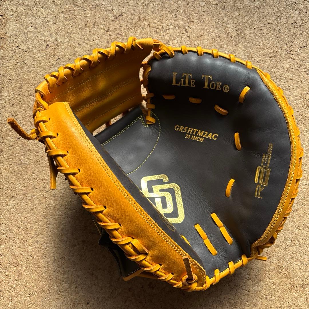 ローリングス　軟式　キャッチャーミット　右投げ　33インチ　大人　パドレス