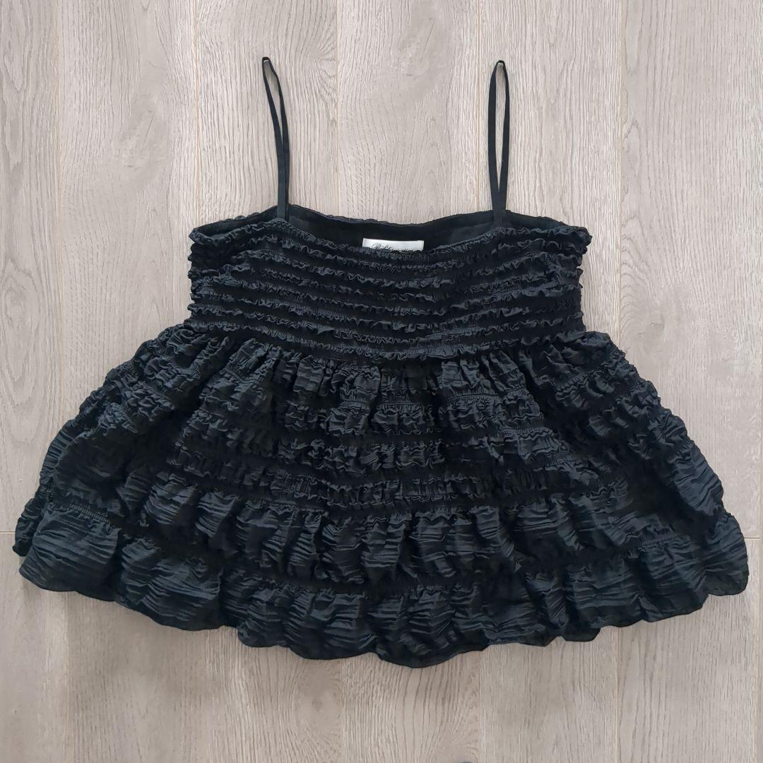 Bilitis ビリティス スペシャルプリーツキャミソール 36 ブラック