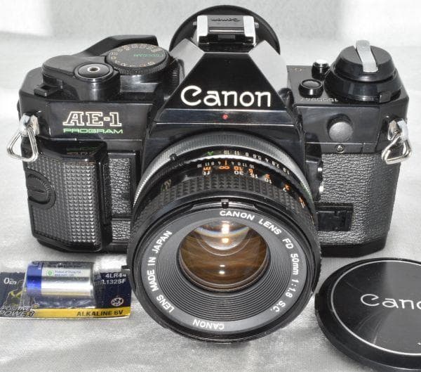 整備済 Canon AE-1 PROGRAM ブラック＋FD 50mm/f1.8