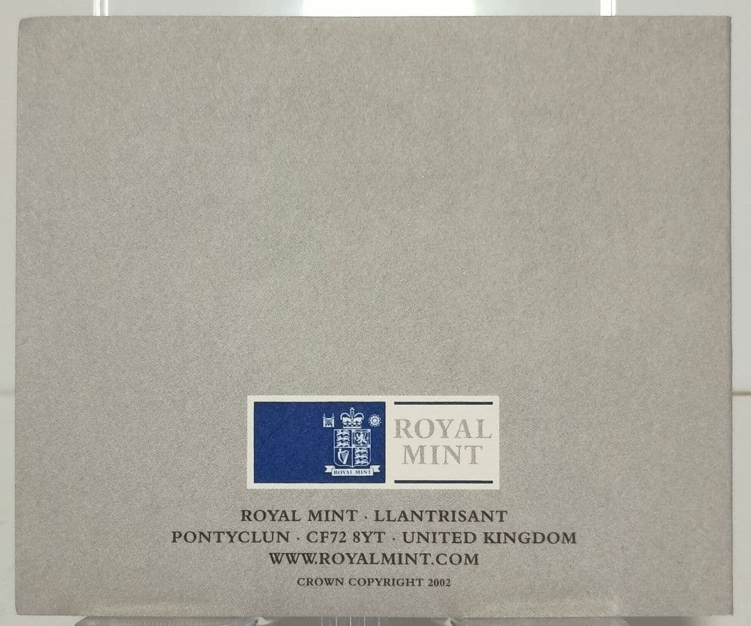 2002 クイーンマザー追悼記念 5ポンド プルーフ銀貨