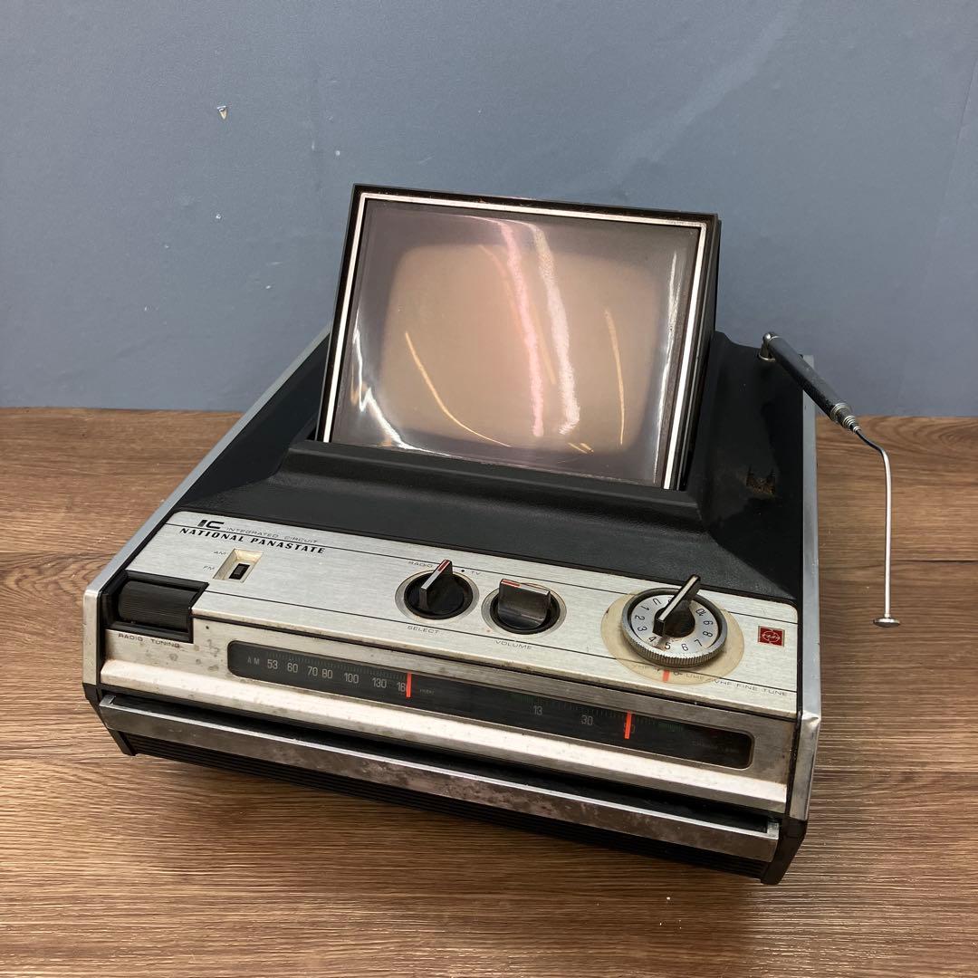 C-5 ジャンク品 希少 当時物 ナショナル トランジスタ テレビ ポータブル