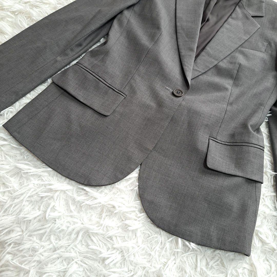 【美品】【Theory】３ピース　パンツスカート　セットアップ　スーツ　グレー