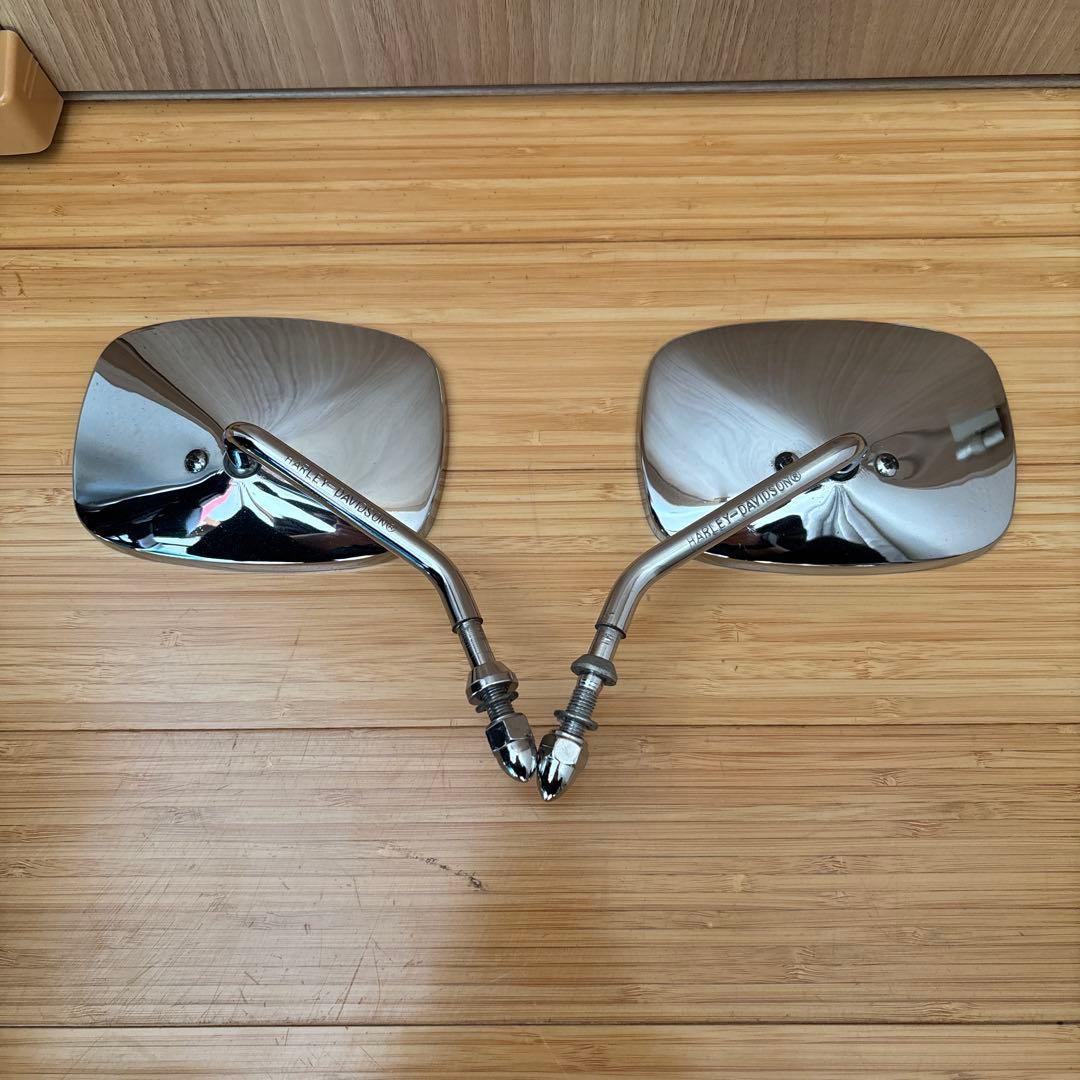 ハーレー純正　スクエアミラー　左右セット