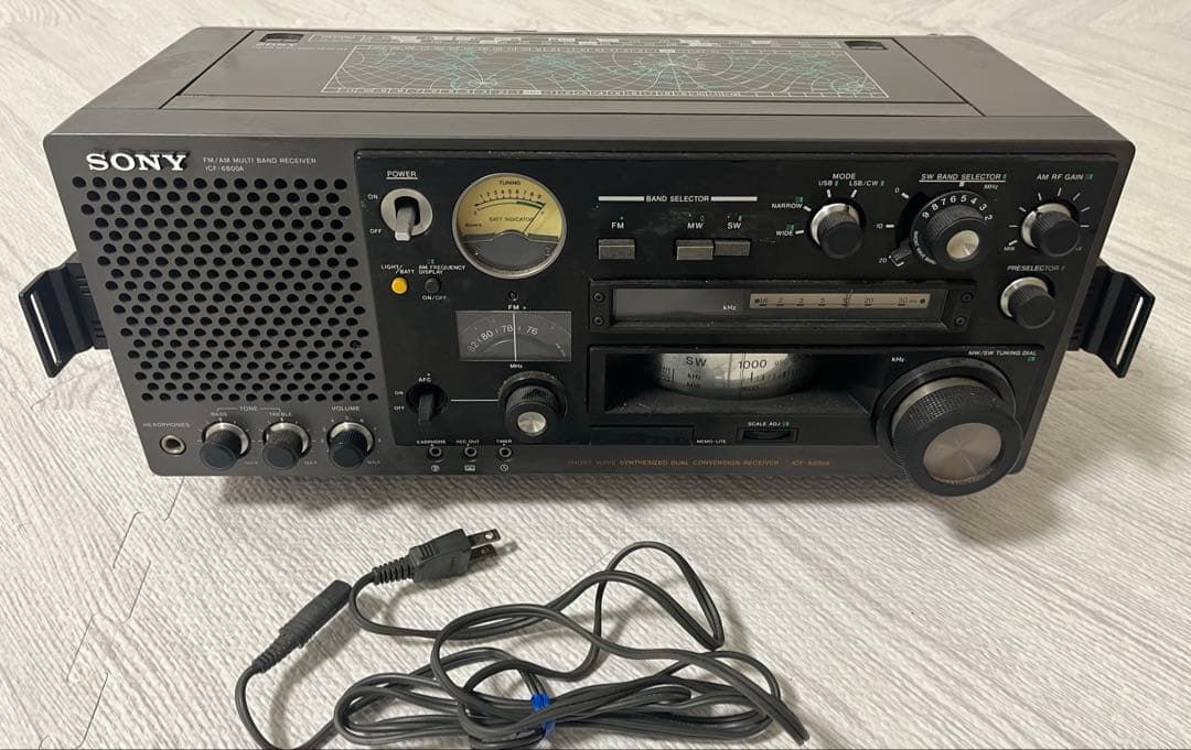 ソニー　ラジオ受信機　ＩＣＦ－６８００Ａ