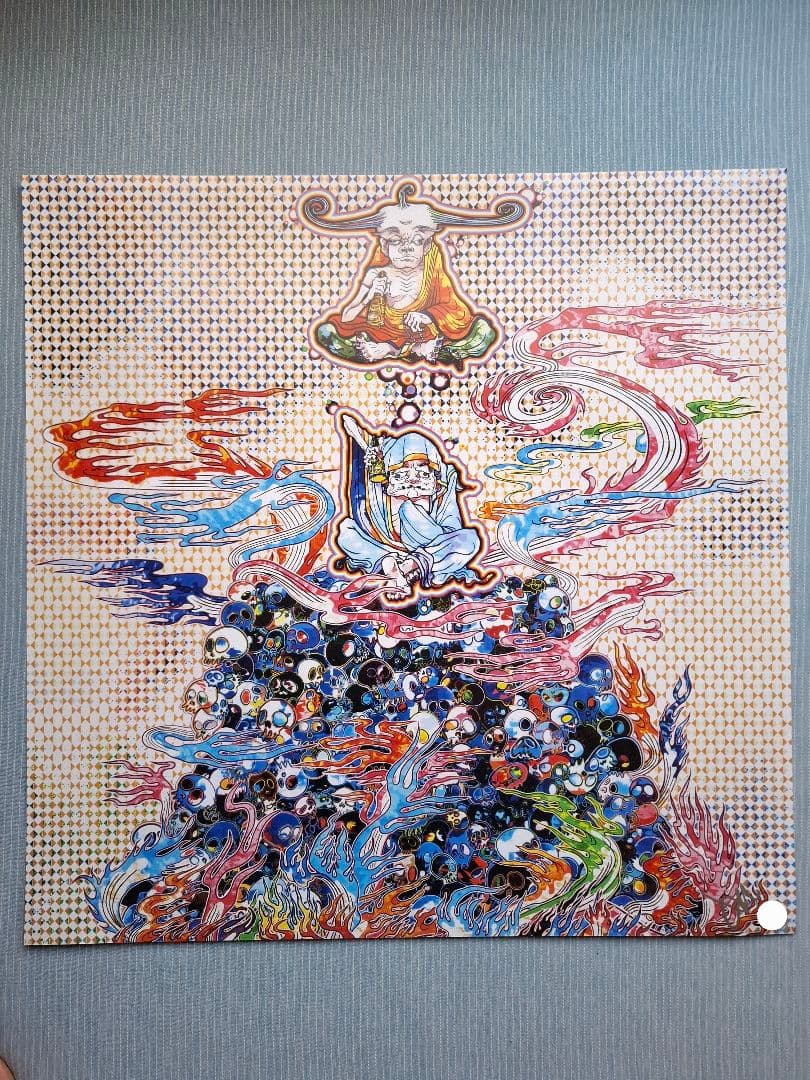 村上隆作品『死の山の業火に座禅する二人の羅漢』