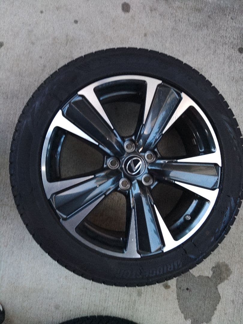 Lexus UX純正18インチ ホイールセットバージョンL ブリジストンVRX3