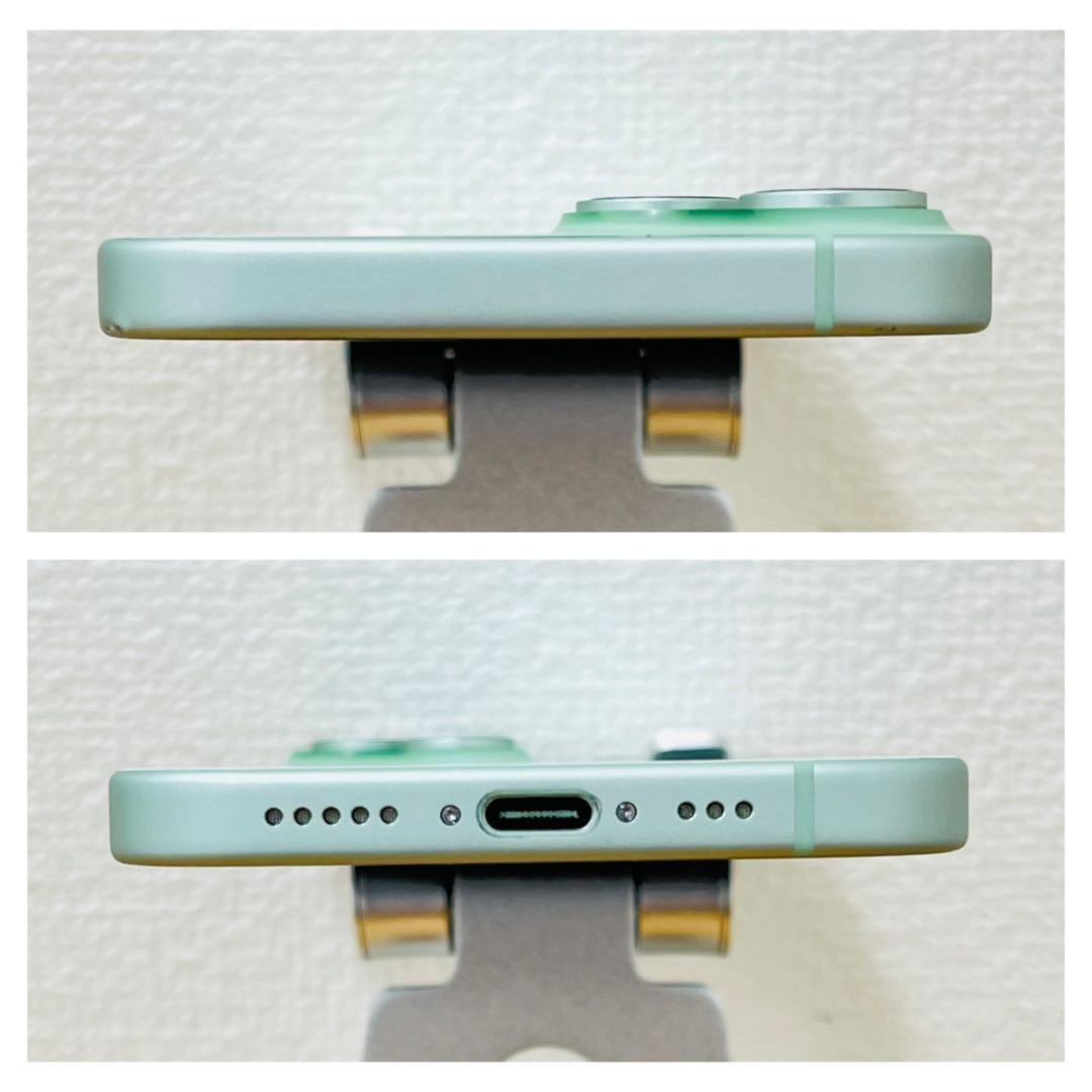 B 100% iPhone 15 128 GB SIMフリー グリーン 本体