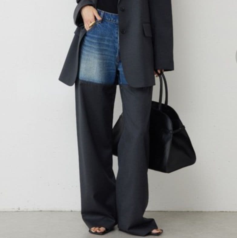 未使用級 ガリャルダガランテ PEAS デニムスラックスパンツ 1