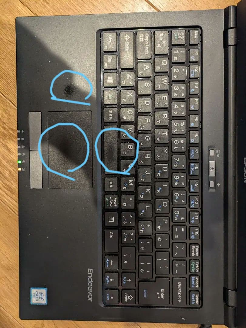 Windowsノート本体 EPSON Endeavor NA512E Windows11 Pro i7