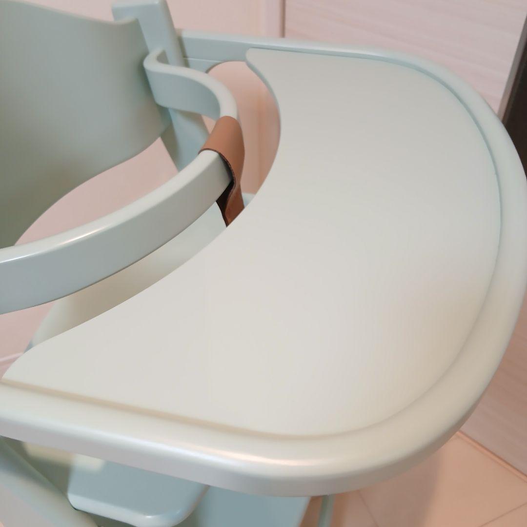 【美品】大和屋 yamatoyaアッフルチェア ハーブグリーン ベビーチェア