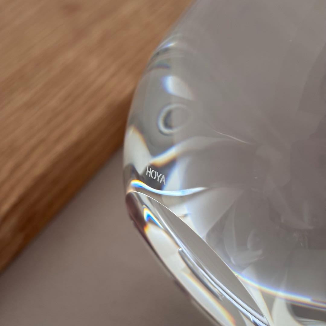 HOYA MUSEUM CRYSTAL りんご クリスタルガラス オブジェ