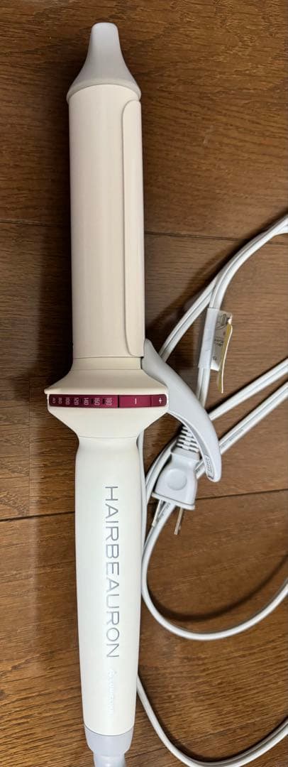 HAIRBEAURON カールヘアアイロン ホワイト