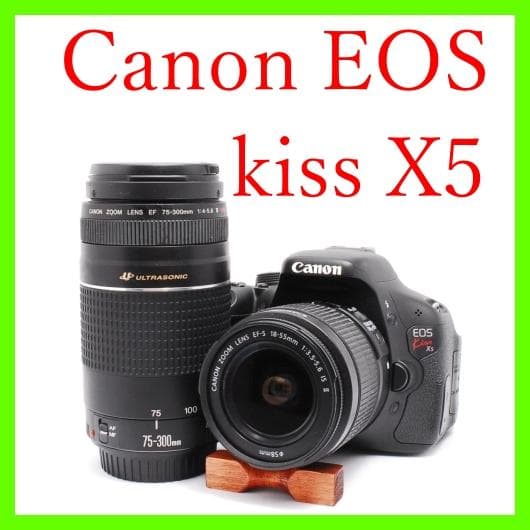 初心者オススメ⭐️Canon EOS Kiss X5 ダブルレンズセット