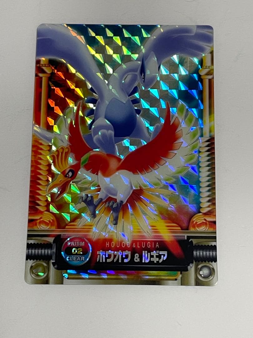 ポケットモンスター　　ポケモンずかんカード ホウオウ&ルギア