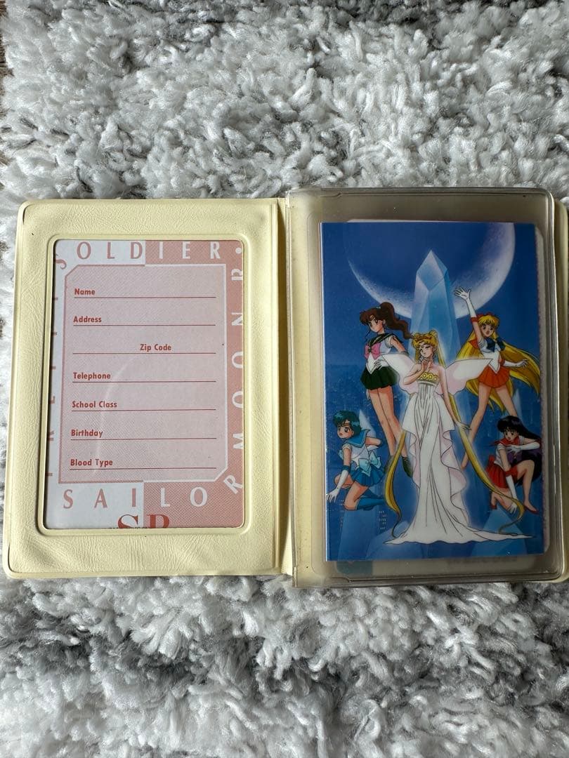 当時品　レア　セーラームーンカード　保存手帳付き　カード美品14枚セット