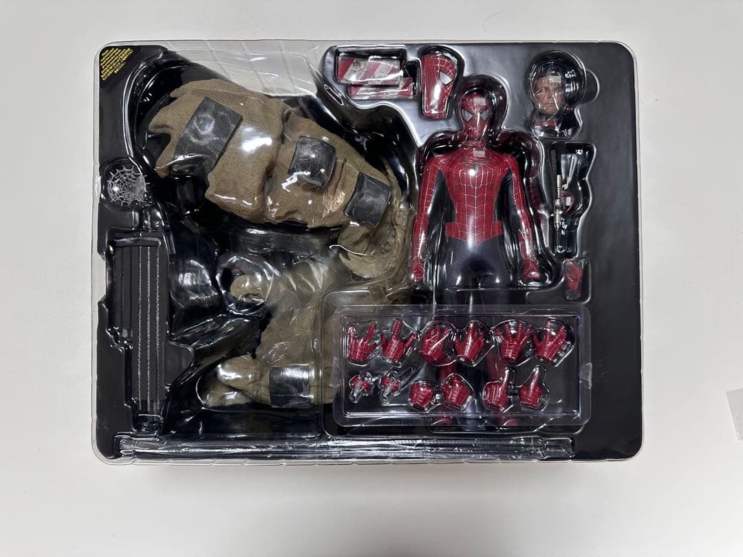 【美品】ホットトイズ スパイダーマン (デラックス版 サンドマン台座付き)