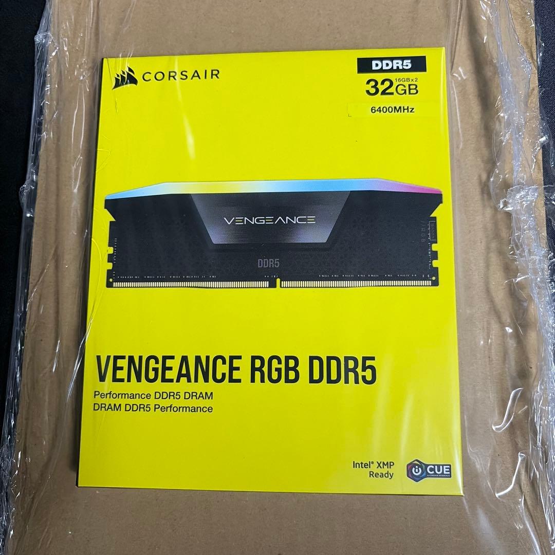 メモリー CORSAIR VENGEANCE RGB DDR5 32GB 6400MHz