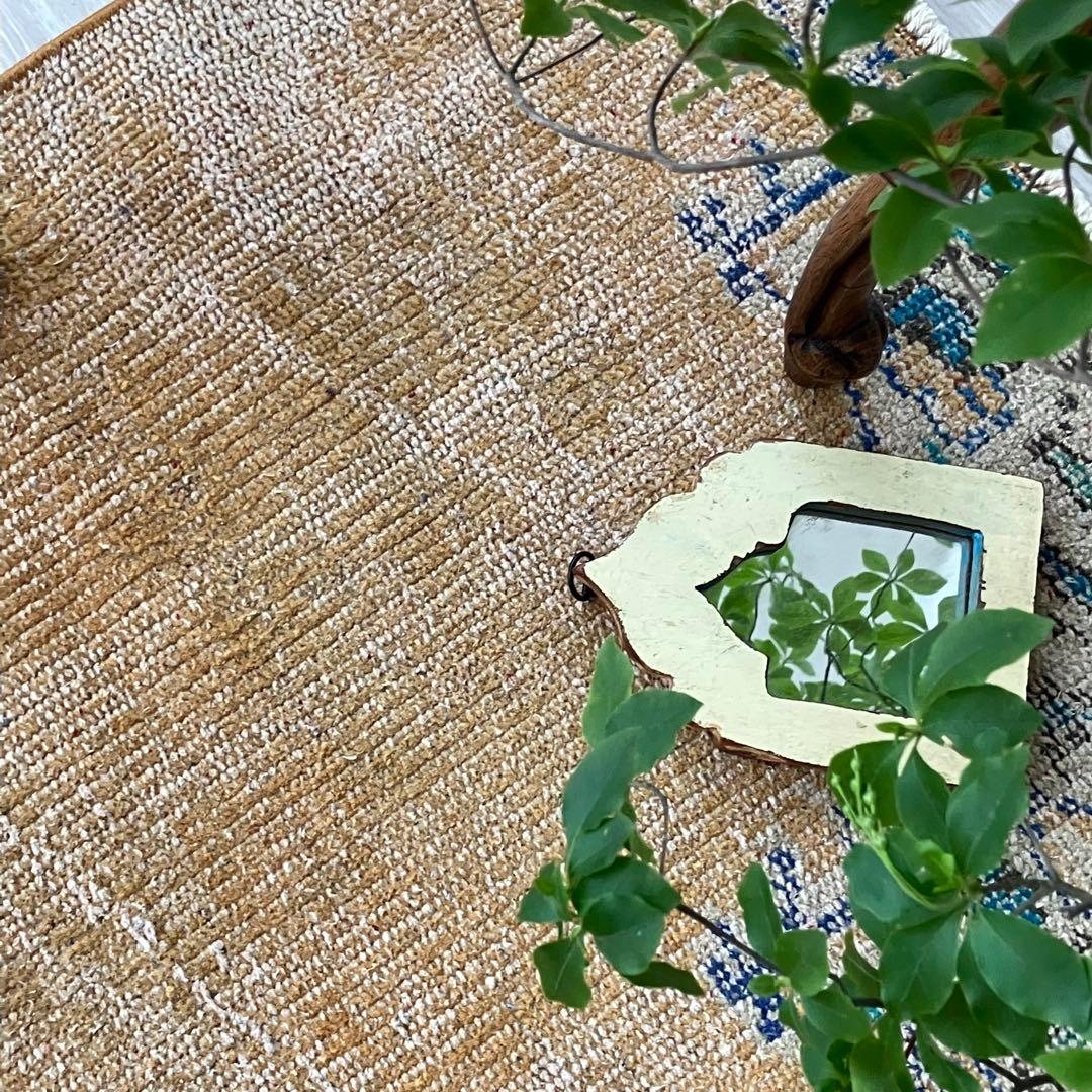 超ロング✳︎57×223 貴重カラー　イエロー　ランナー　トルコヴィンテージラグ