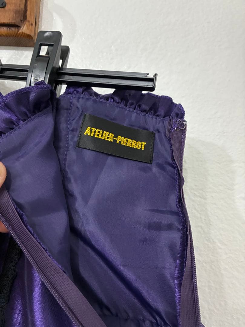 アトリエピエロ ミニコルセットスカート パープル