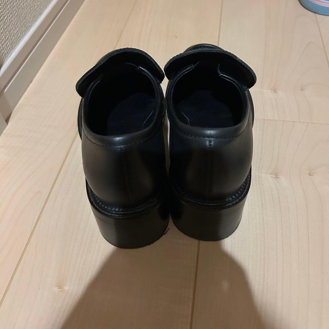 CHANEL 黒 レザー ローファー 保存袋付き