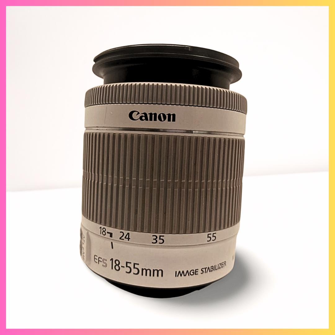 【美品/白】Canon EF-S 18-55mm IS 手ブレ補正 標準ズーム
