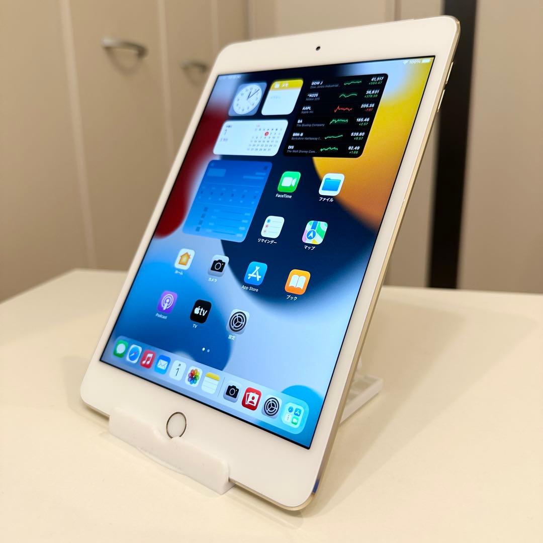 iPad mini4 Gold バッテリー良好 Cellularモデル SBM系