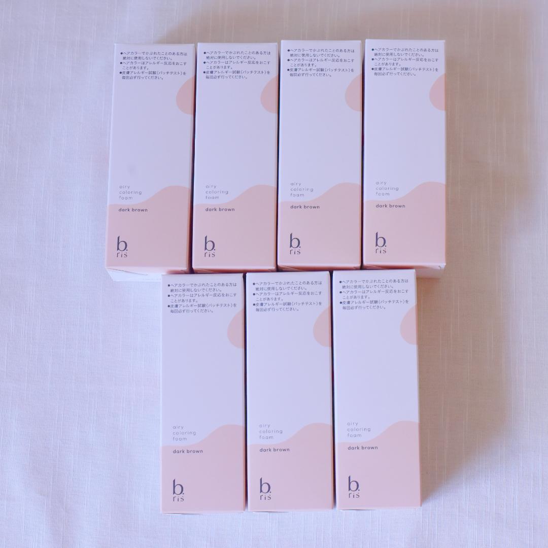 【サムシング】b.ris 白髪染めフォーム ダークブラウン 7本セット