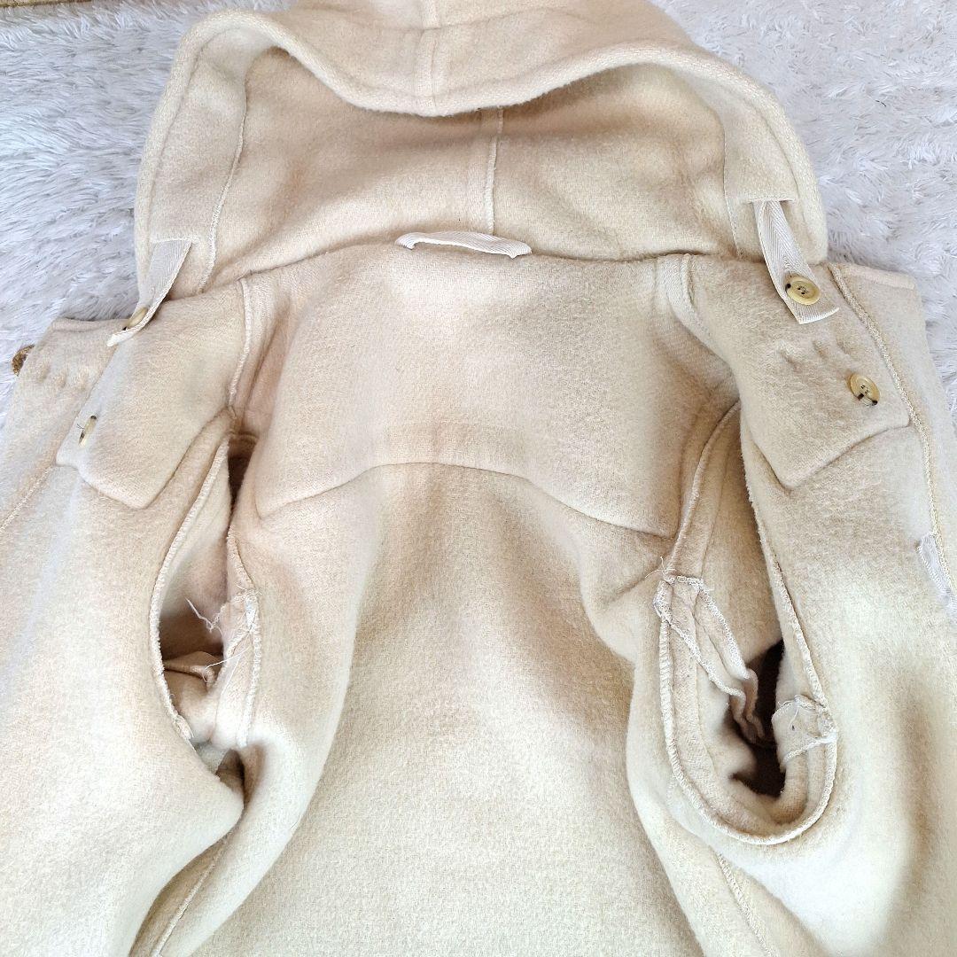 英国製✨マーガレットハウエル　ダッフルコート　クリームベージュ　マキシ丈　M～L