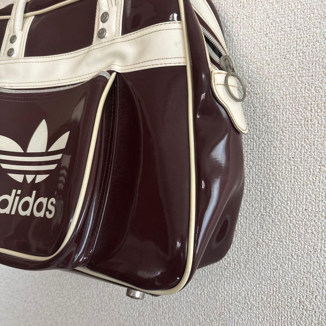 ヴィンテージ　90s adidas エナメル　ボストンバッグ